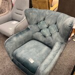 Fauteuil Amerika, velvet blauw